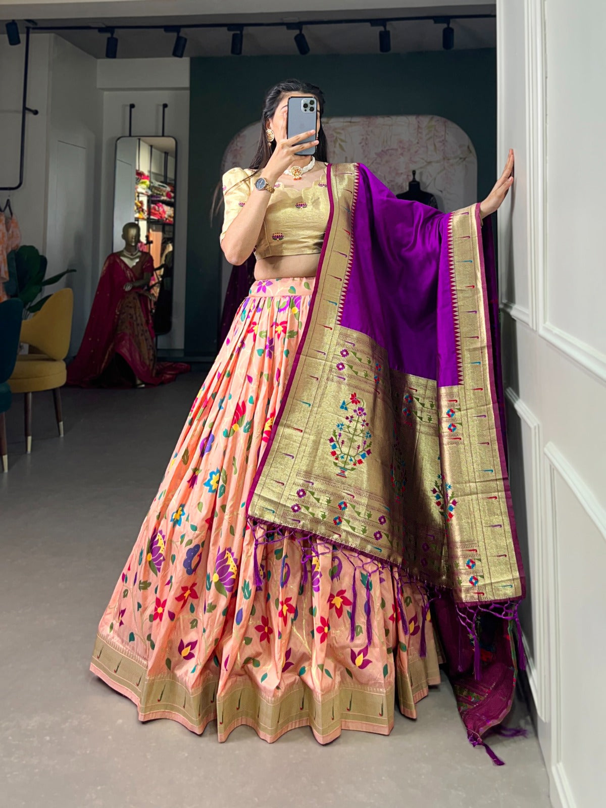 Baninitha | Blended Silk Lehenga