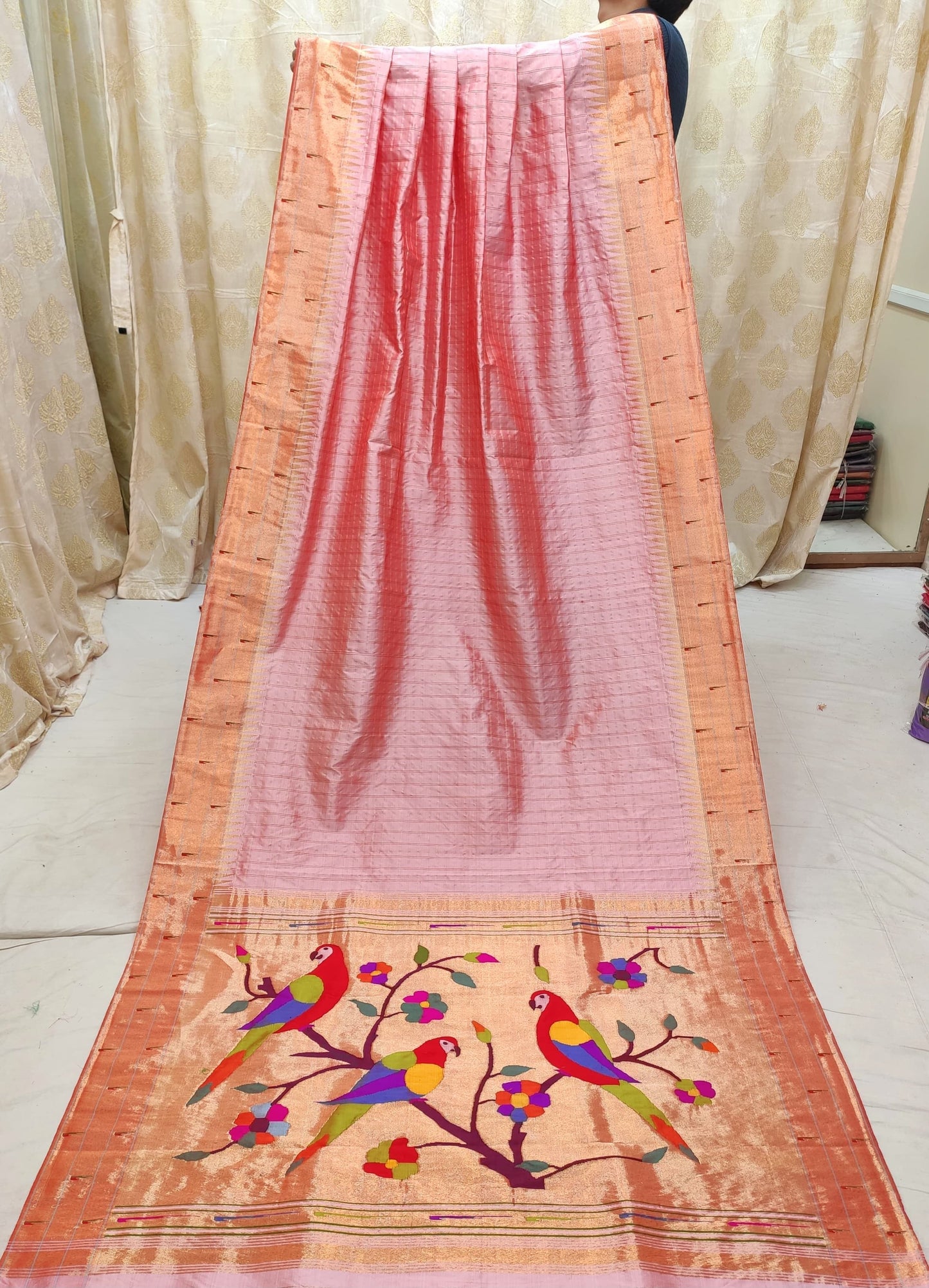 Padminya | Triple Muniya Paithani Silk Saree