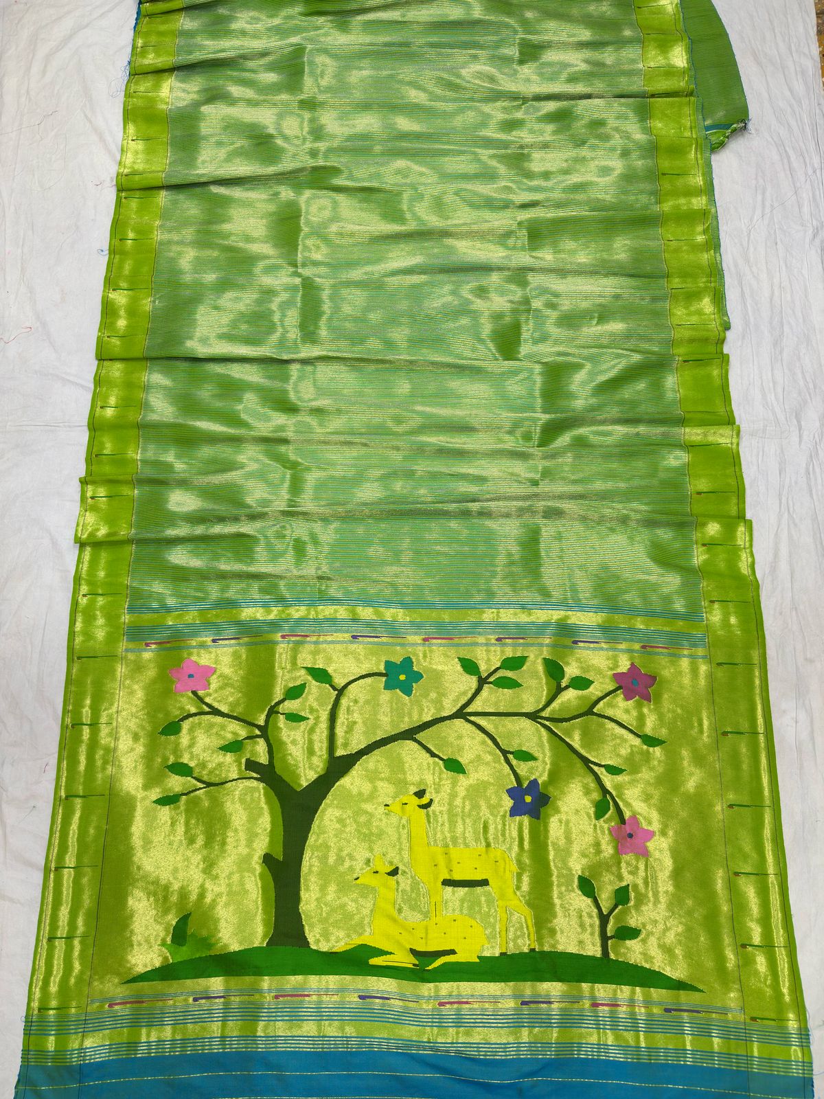 Tissue paithani saree