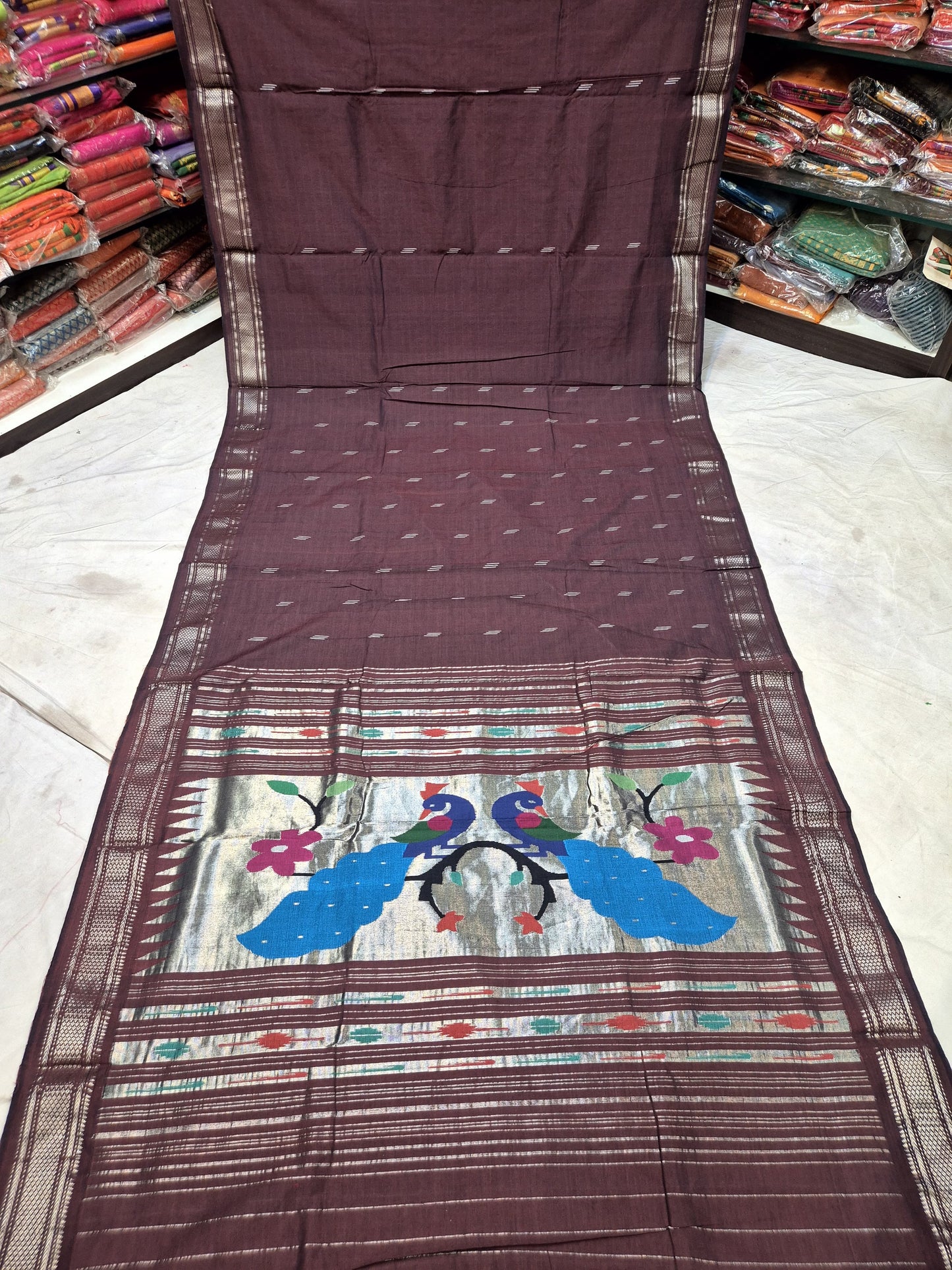 Sireesha | Cotton Handloom Paithani Saree