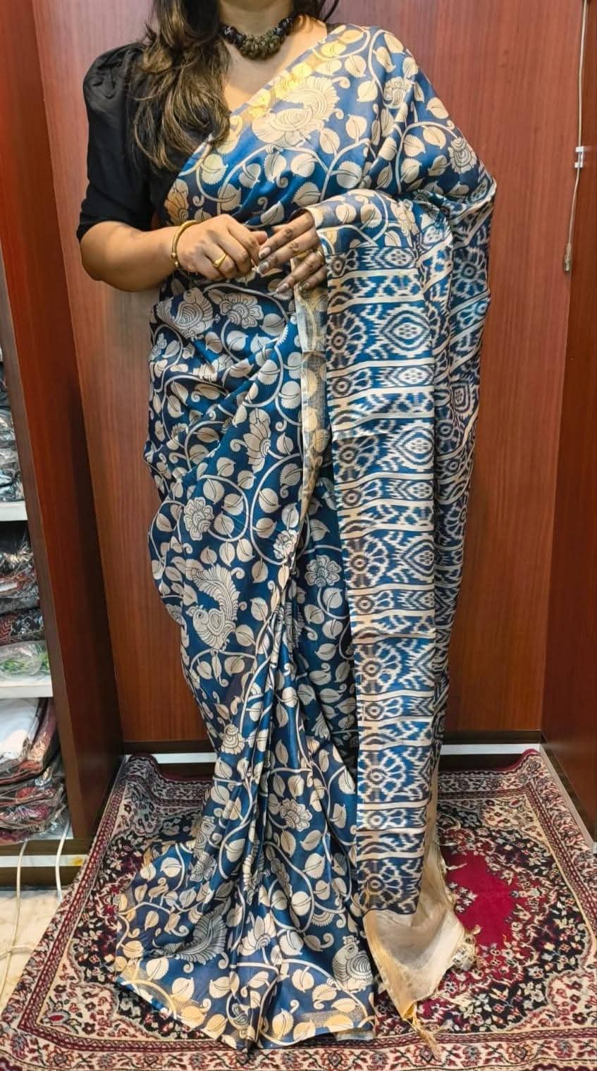 Mekhana | Mangalagiri Screen Printed Saree