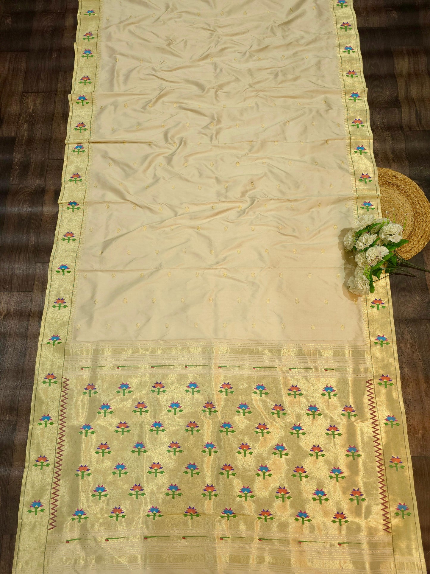 Mahabali | pure silk tissue paithani