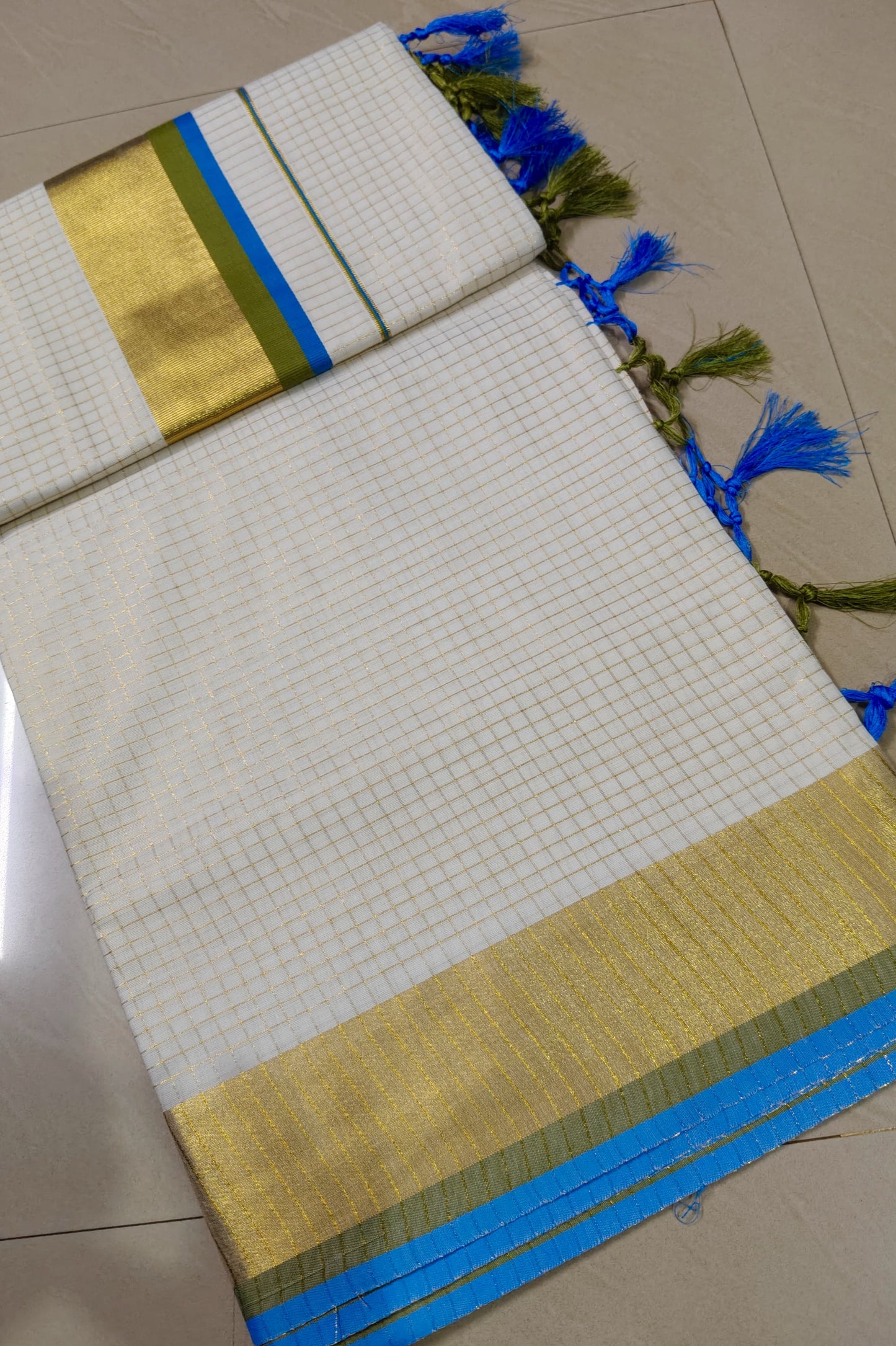 Aadhya | pure cotton kasavu saree