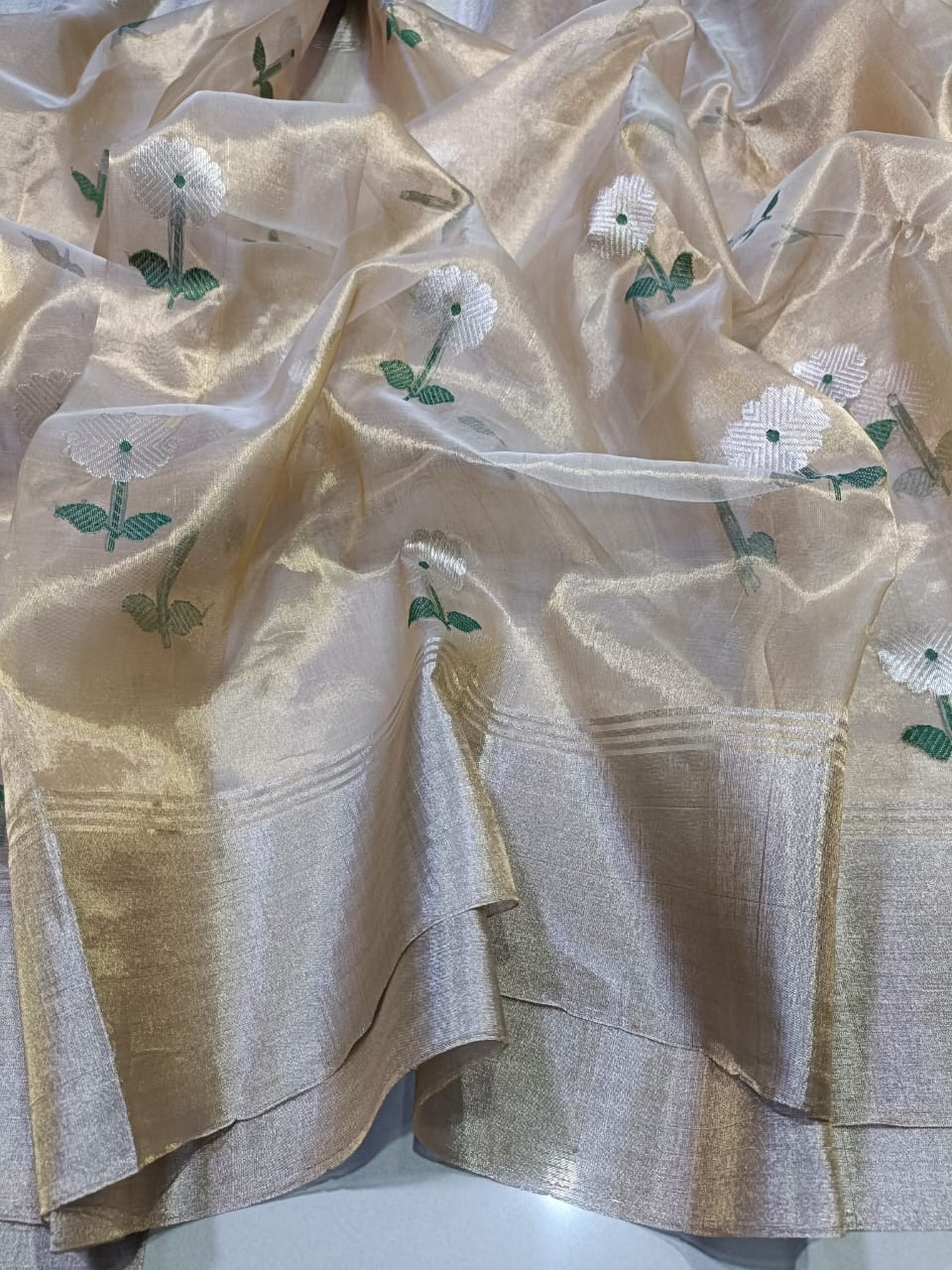 Chandrathaaya | Katan Silk Chanderi Saree