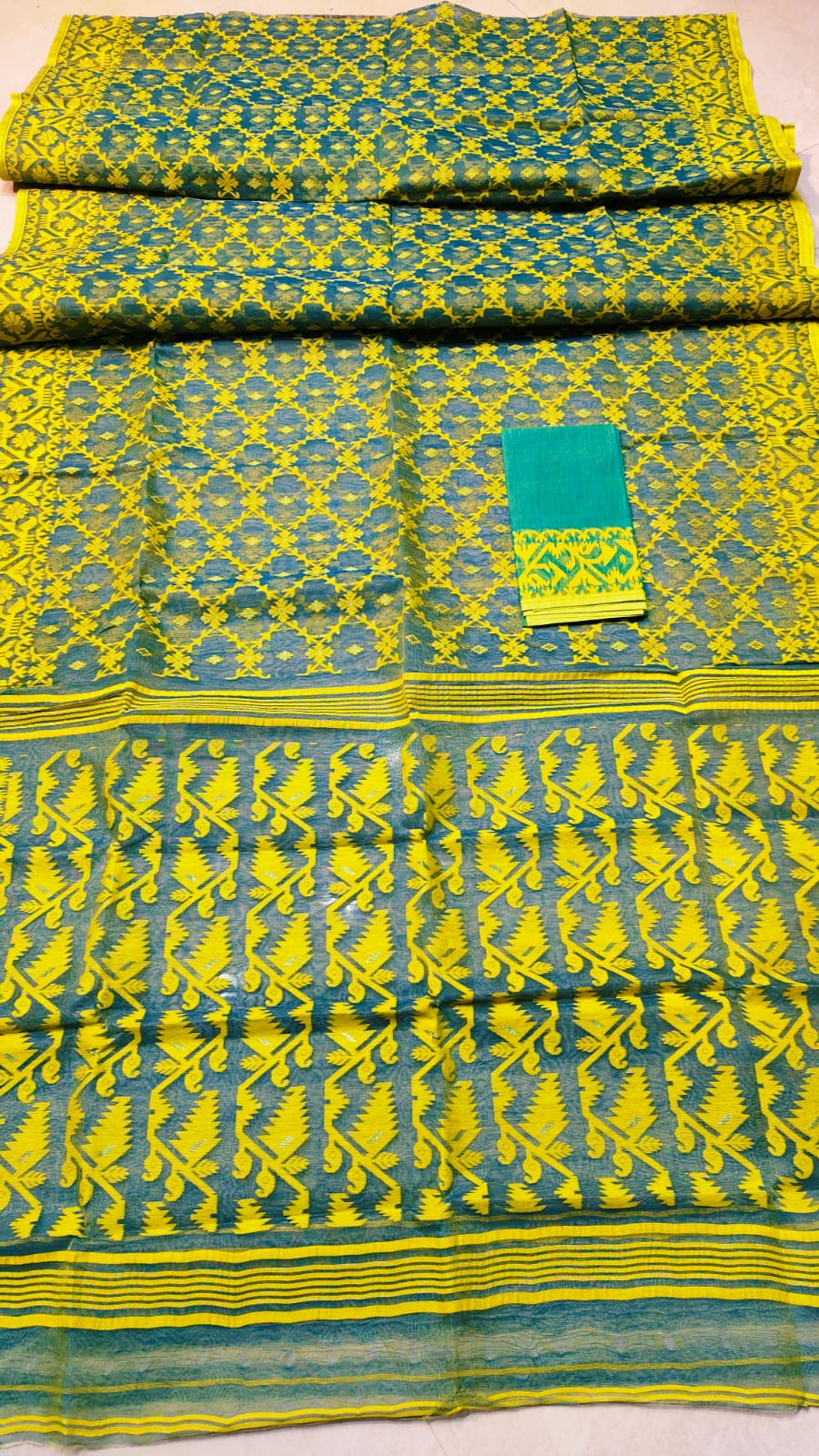 Jahnaviisha | Half Silk Jamdani