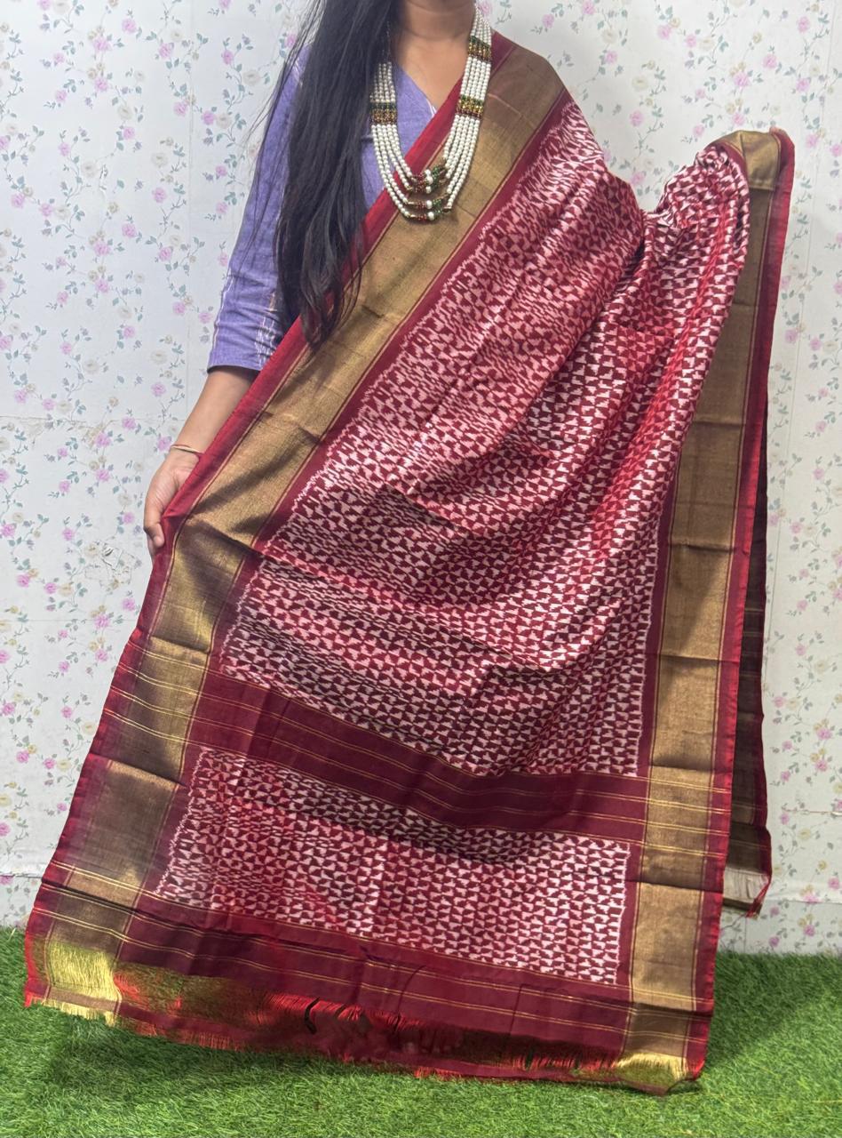 *IKKAT SILK DUPPATA*
*Length: 2.5 meters*
*Height: 36 inches*