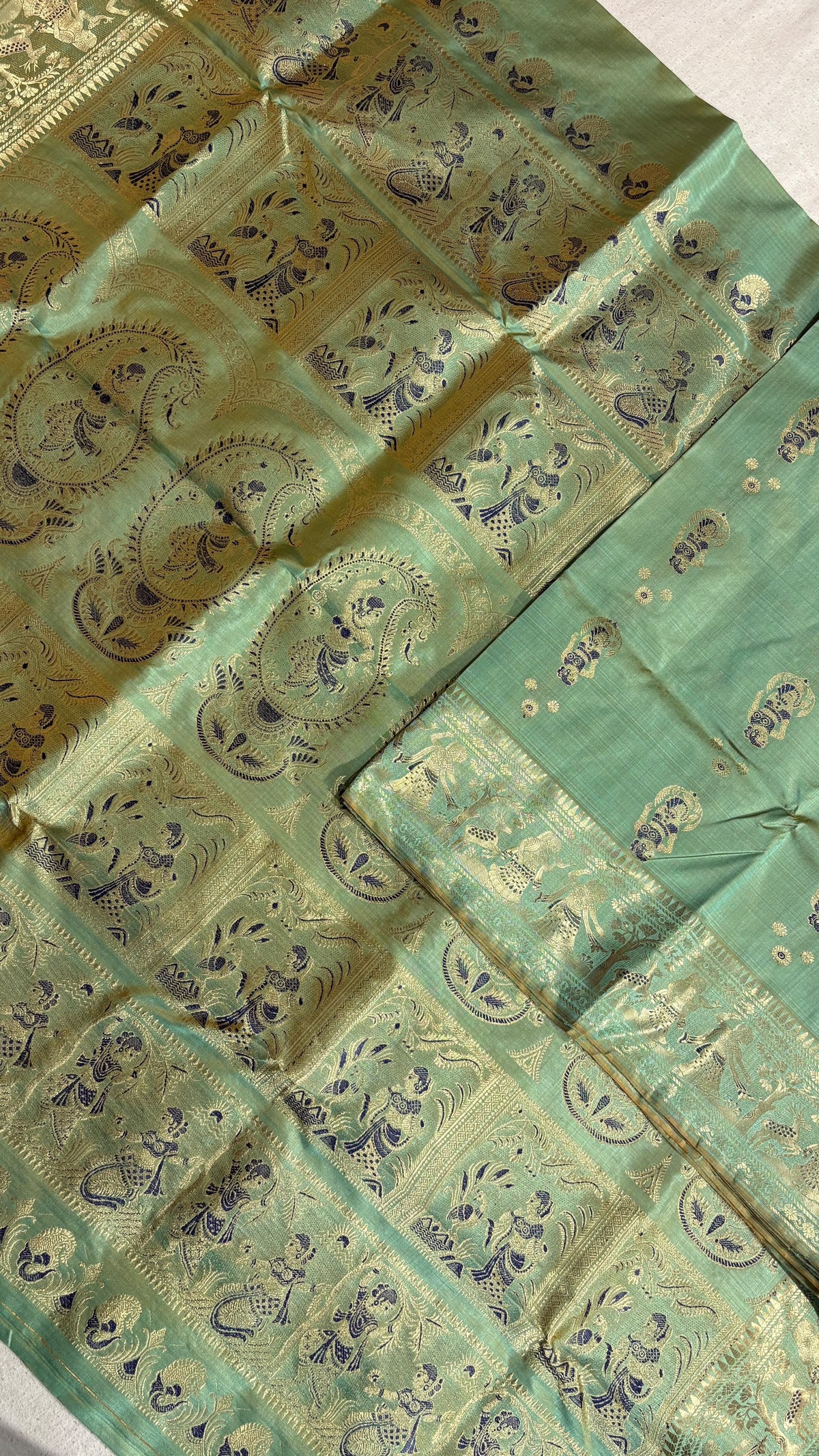 Swarnachari Saree, Silk with blouse piece with silkmark