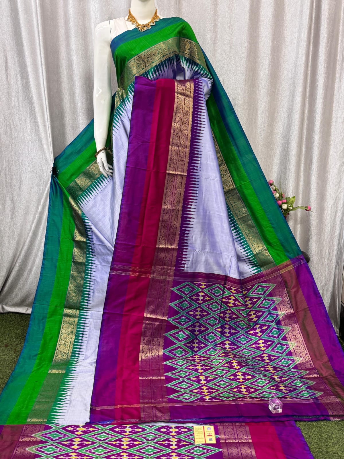 Krisha | Pure Handloom Ikat Silk Saree