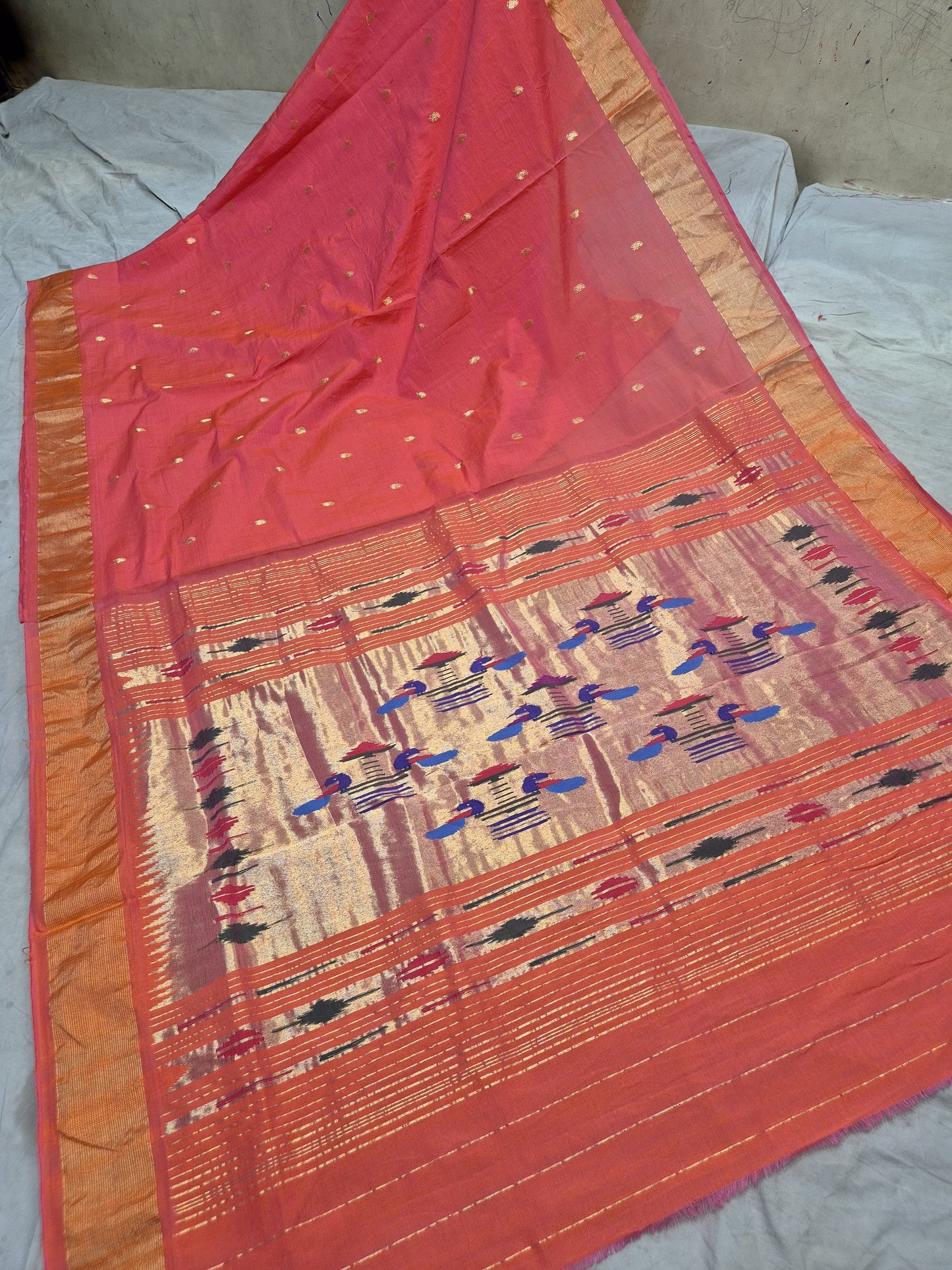 Paipriya | Cotton Handloom Paithani Saree