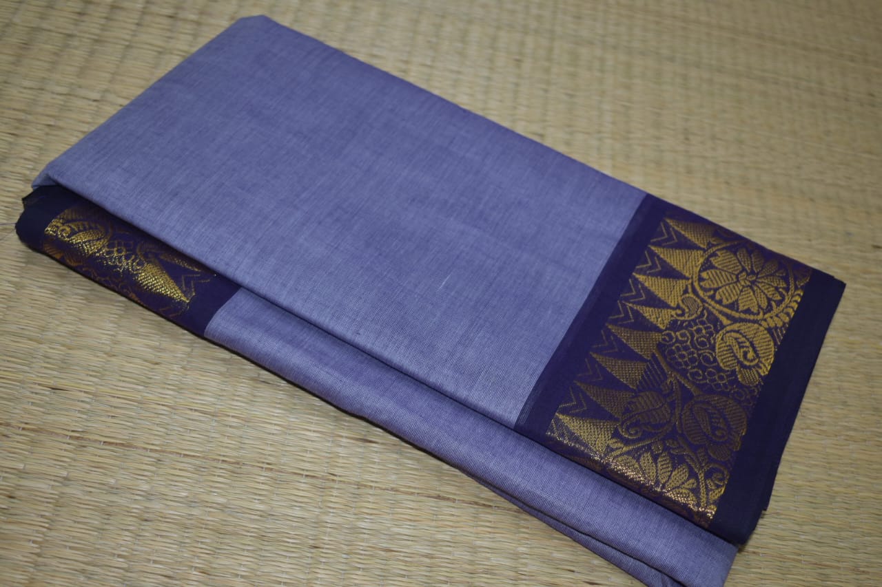Chettinadu Cotton Saree in Blue