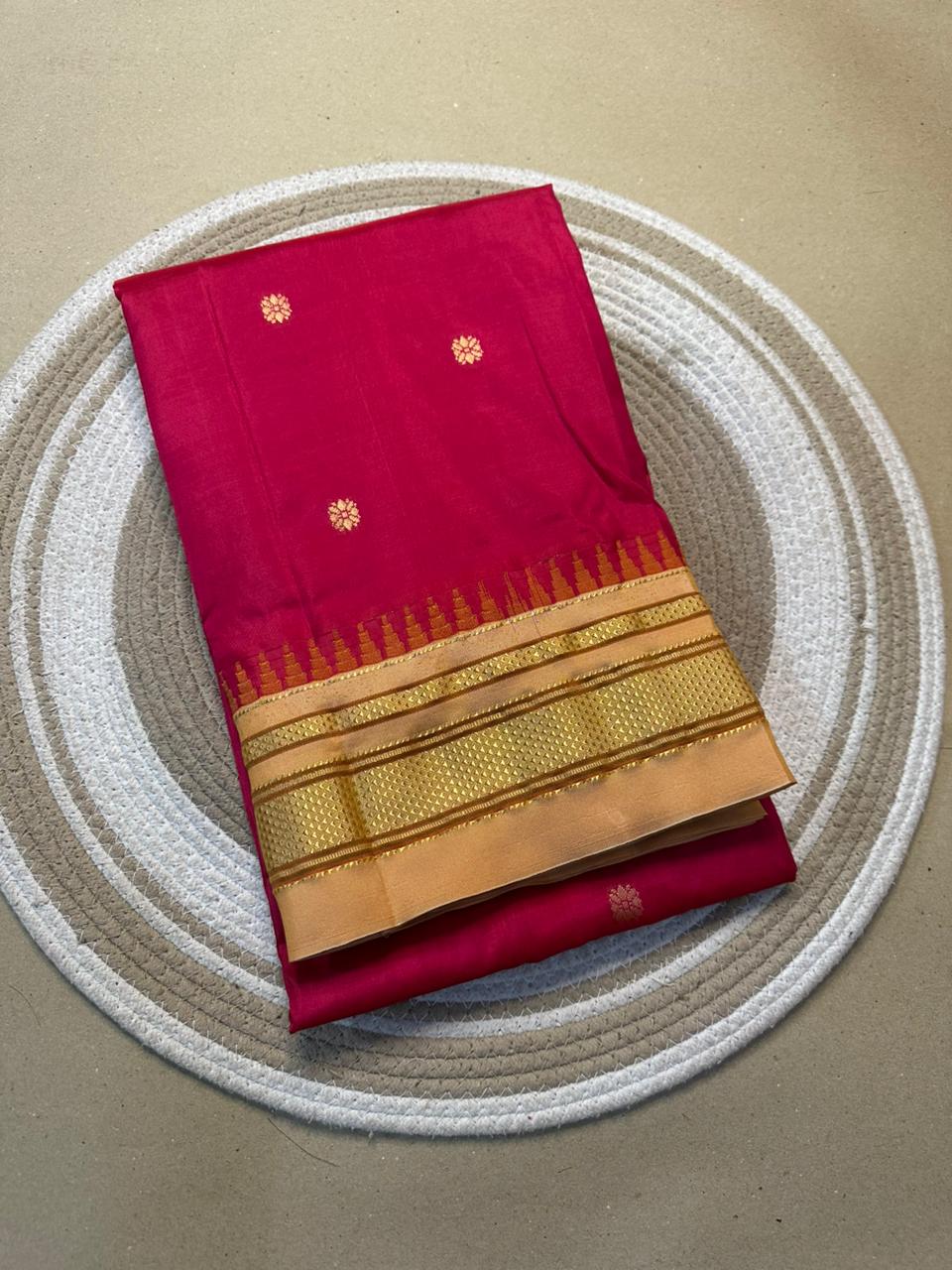 Ilangoli| Pure Silk Ilkal Saree