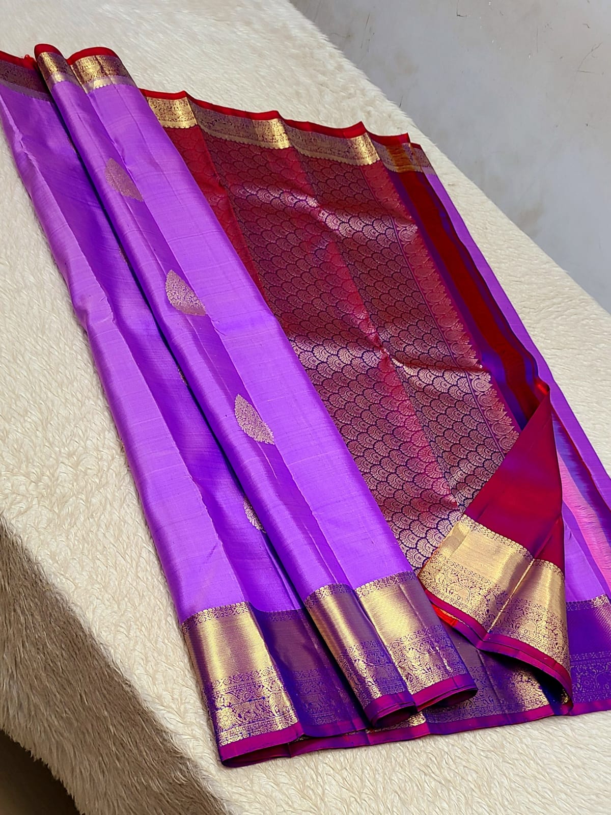 100% pure kanchipuram handwoven 1G fancy all over buttas sarees1 G gold pure Zari weaving silk mark certificate
