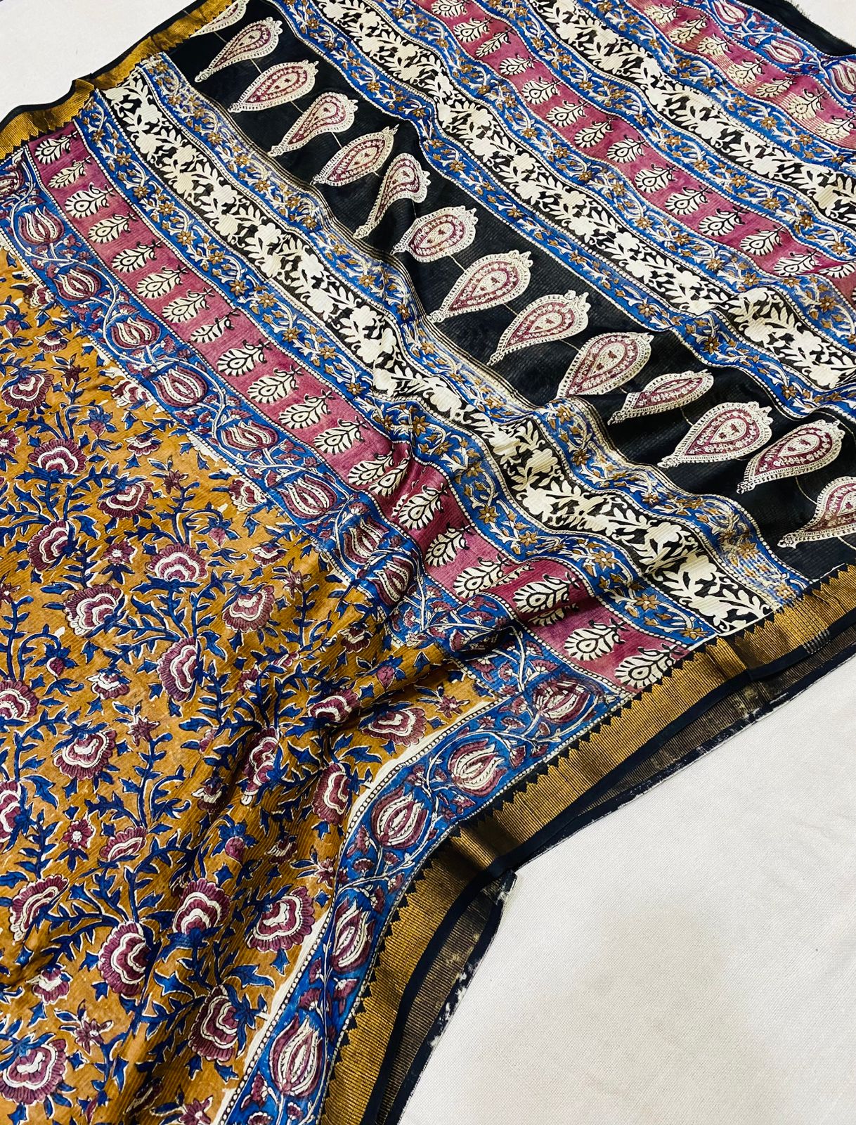 Magana | Block prints on cotton silk