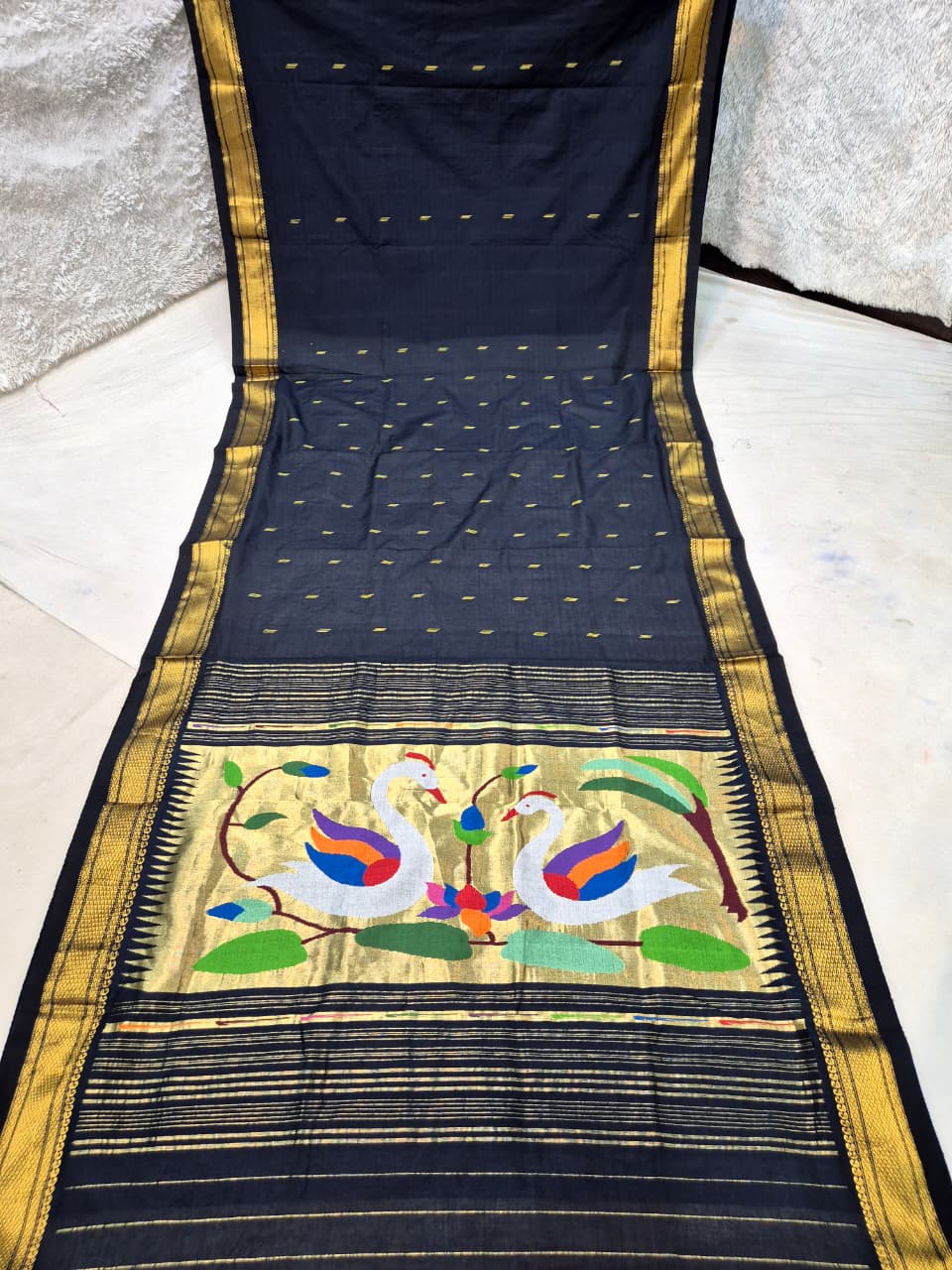 Pure Cotton handwoven paithani saree