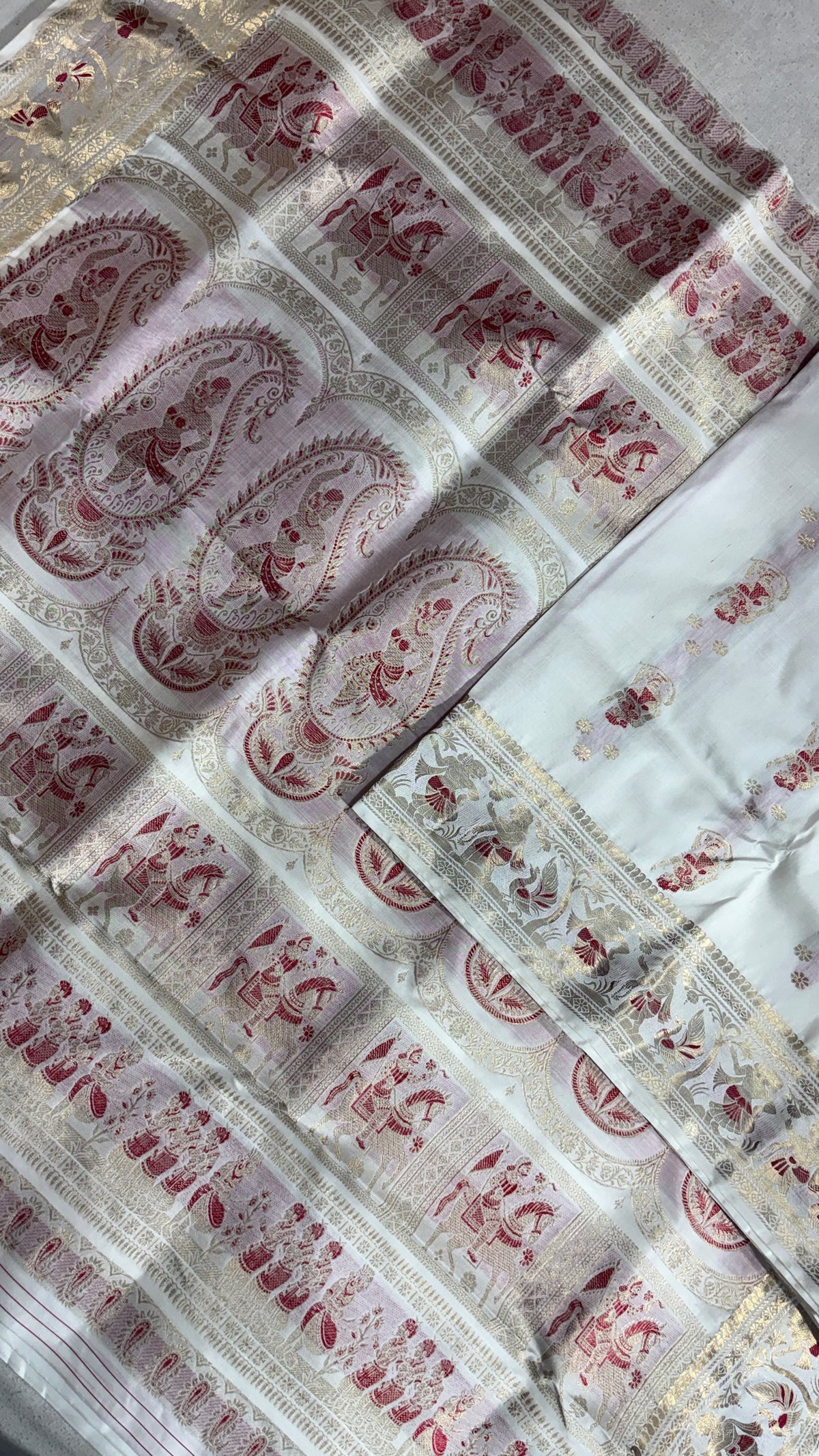 Swarnachari Saree, Silk with blouse piece with silkmark