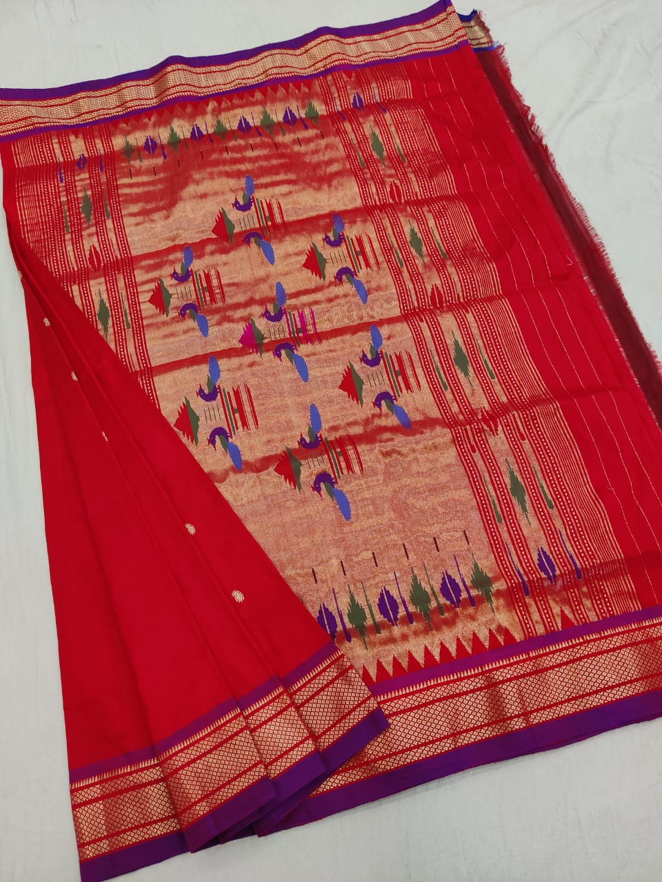 Porthika | Pure silk handloom Paithani Saree