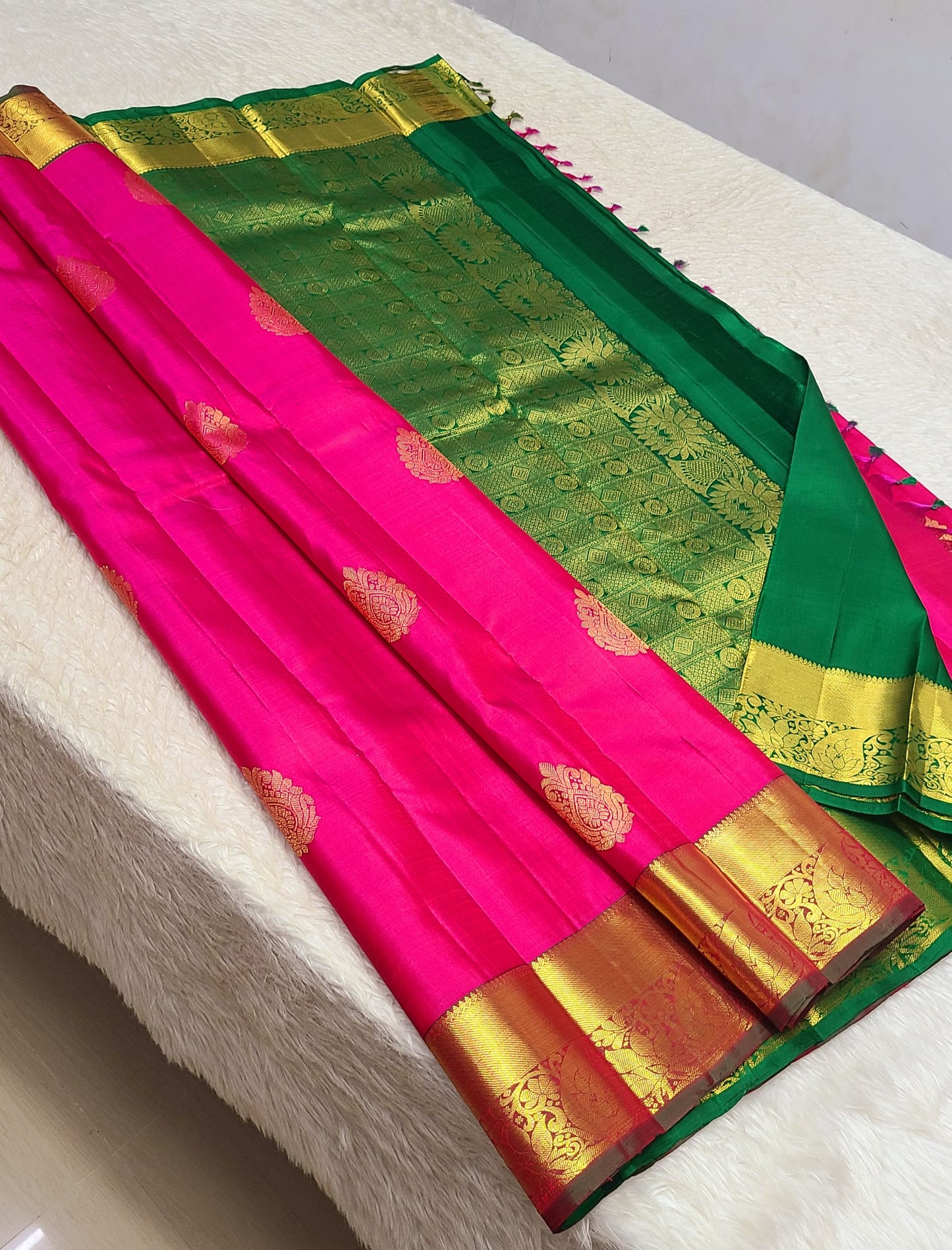 Aartijothi | 1G Zari Pure silk kanchipuram saree