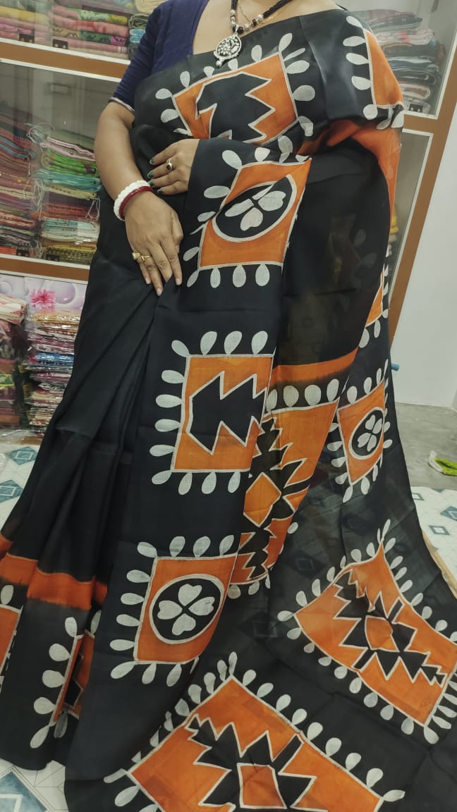 Adikanya | Murshidabad Silk Batik Sarees