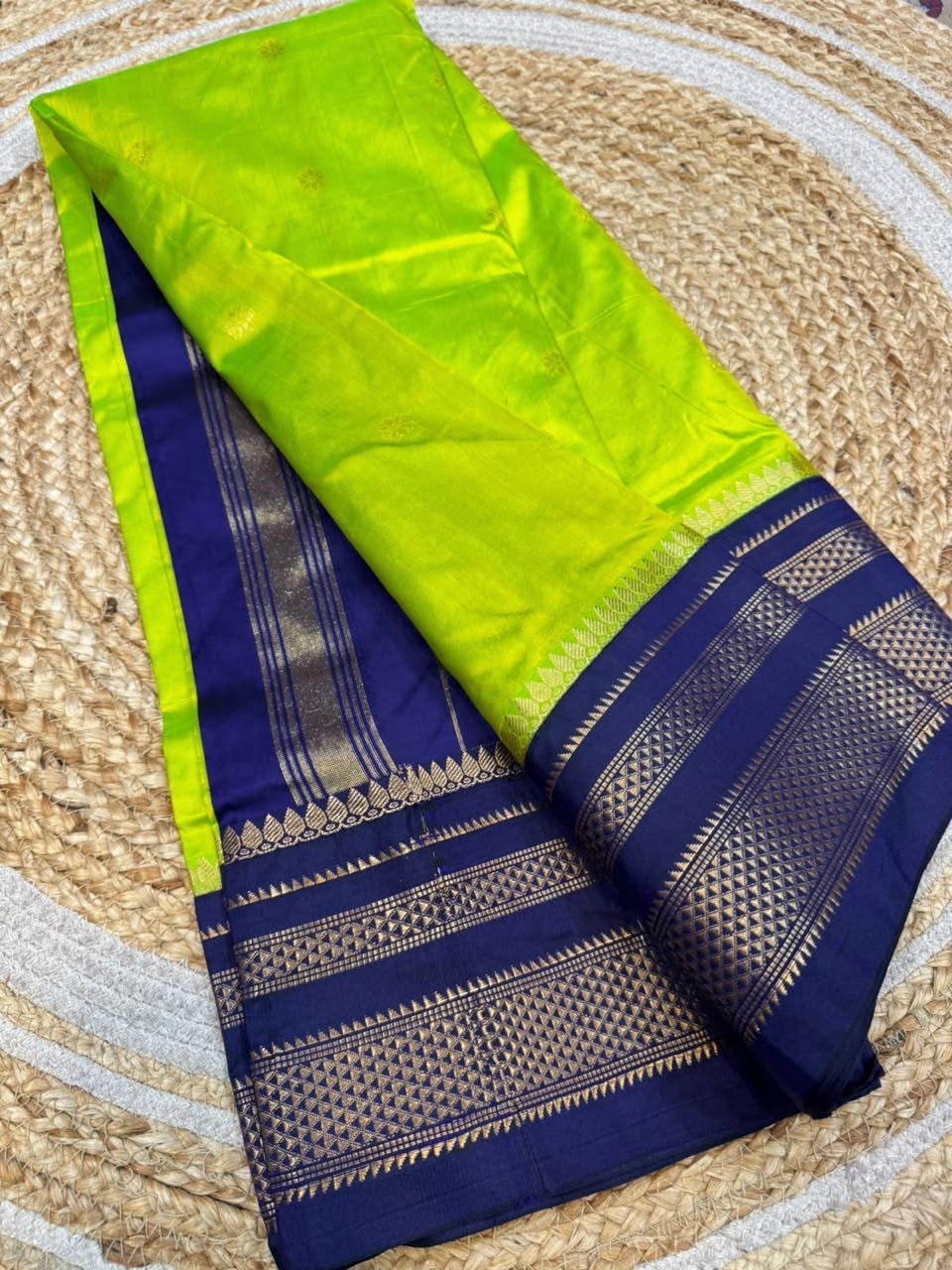 *All New Colours*
*Exclusive silk ilkal saree*
*Pure silk korvai temple border* with *body butta* design superior quality ilkal saree & contrast blouse
6.10mtrs length
Full body pure silk
Border, pallu & blouse semi silk