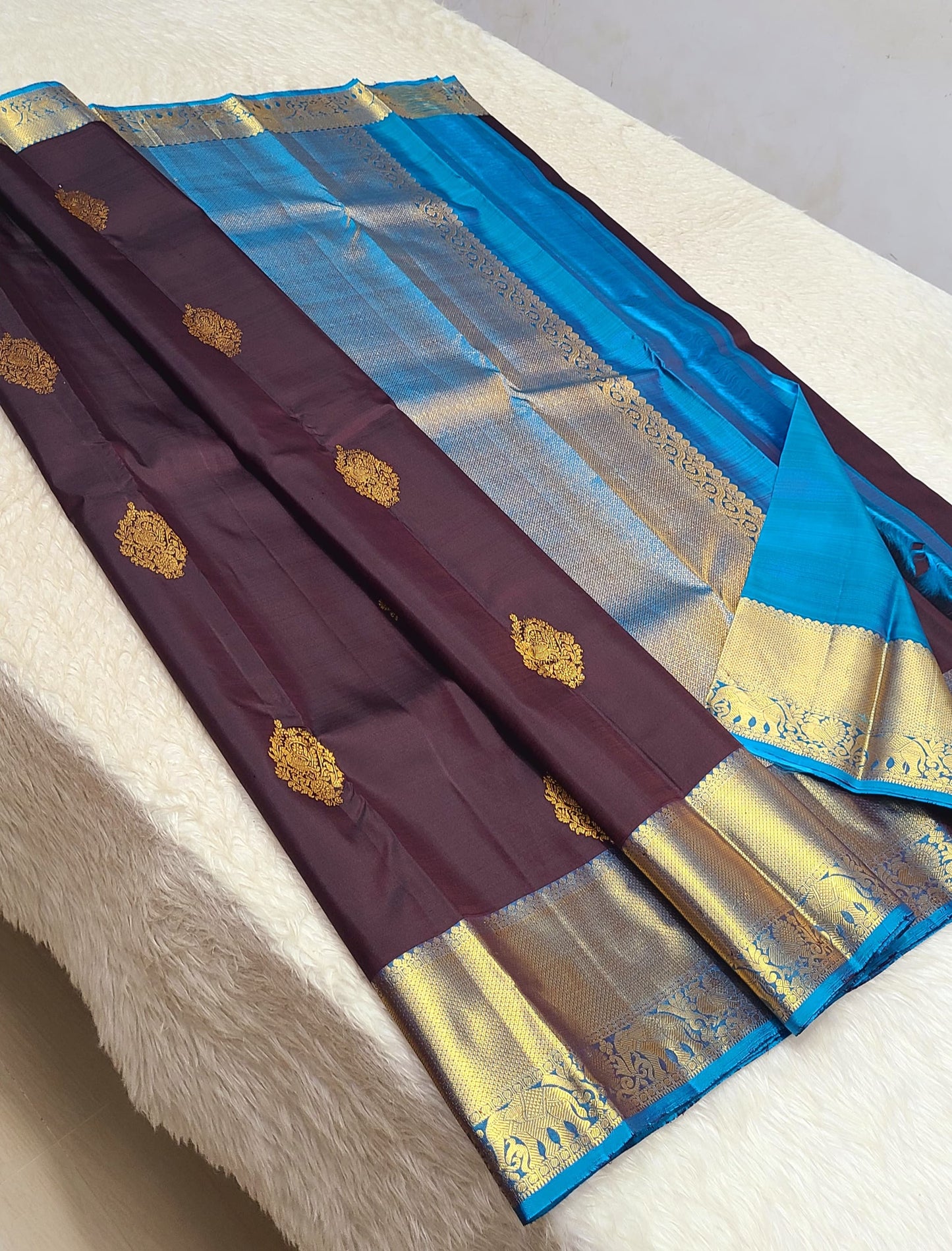 Aartina | 1G Zari Pure silk kanchipuram saree