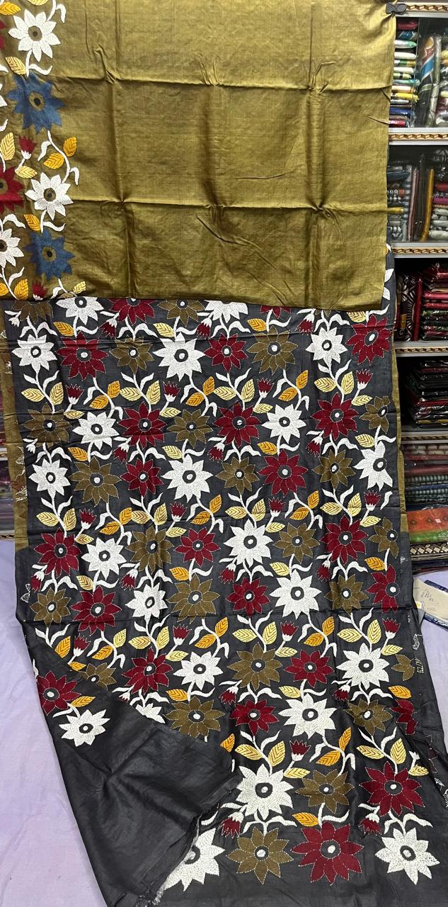 Available tashar katha stich saree
With bp
With silk mark