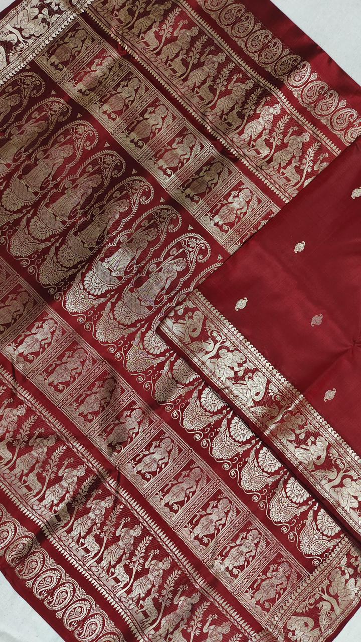 Balushika | Meenakari baluchari saree