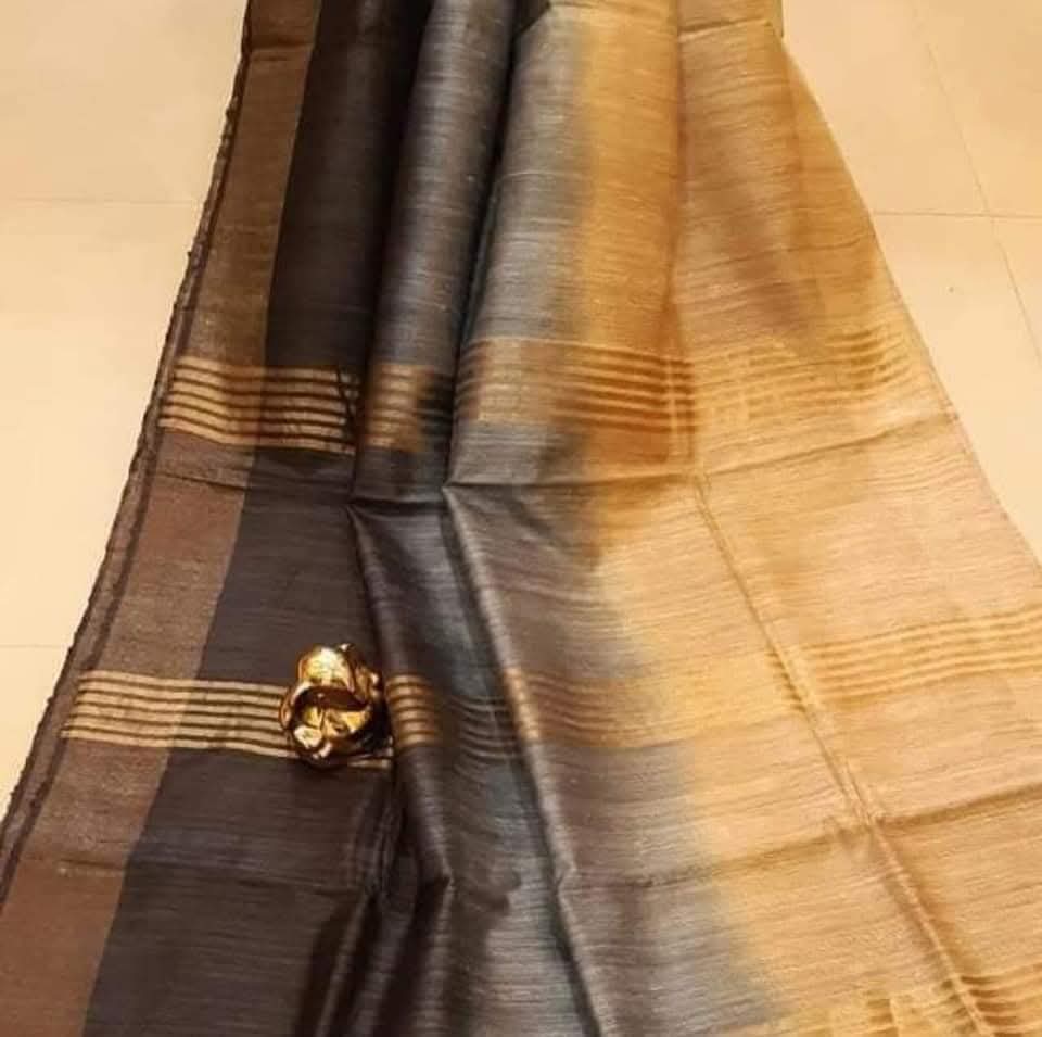 Cindira | Tussar Ghicha Dyed Saree