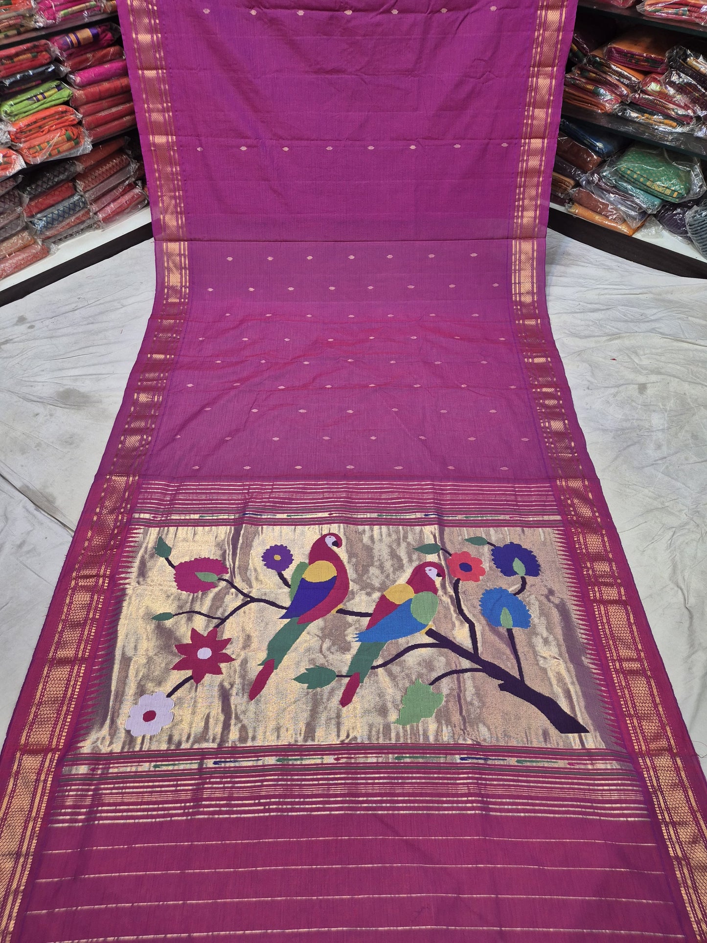 Oshmara | Cotton Handloom Paithani Saree