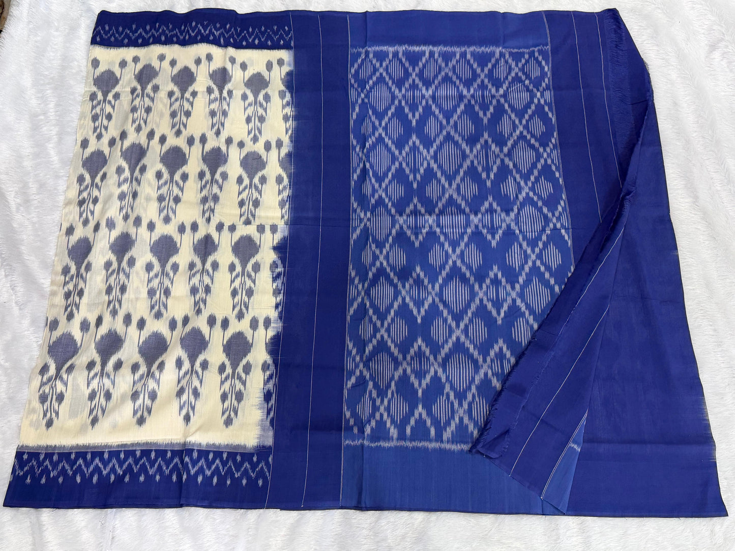New arrivals
Pure Mercerized 100 count
double ikat cotton sarees
With blouse included with saree