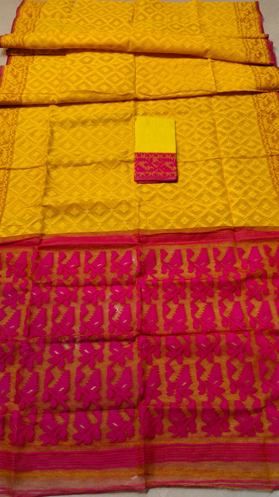 Jahnaviita | Half Silk Jamdani