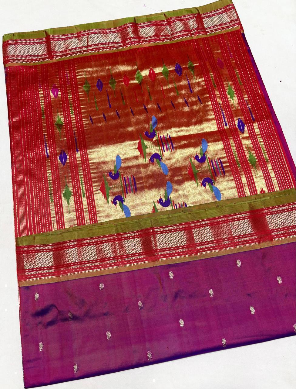 Mairisha | Pure handloom silk paithani