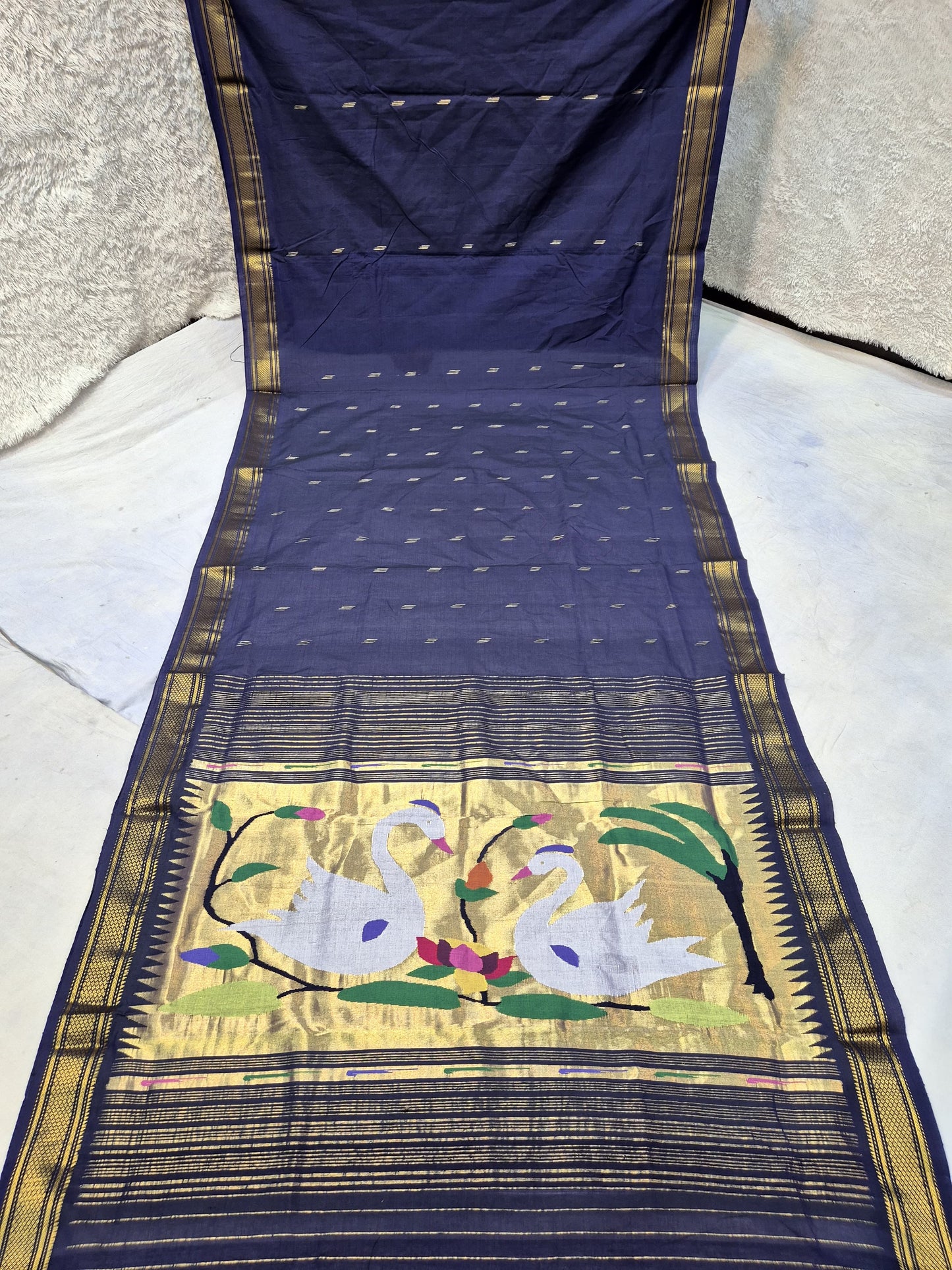 Pure Cotton handwoven paithani saree
