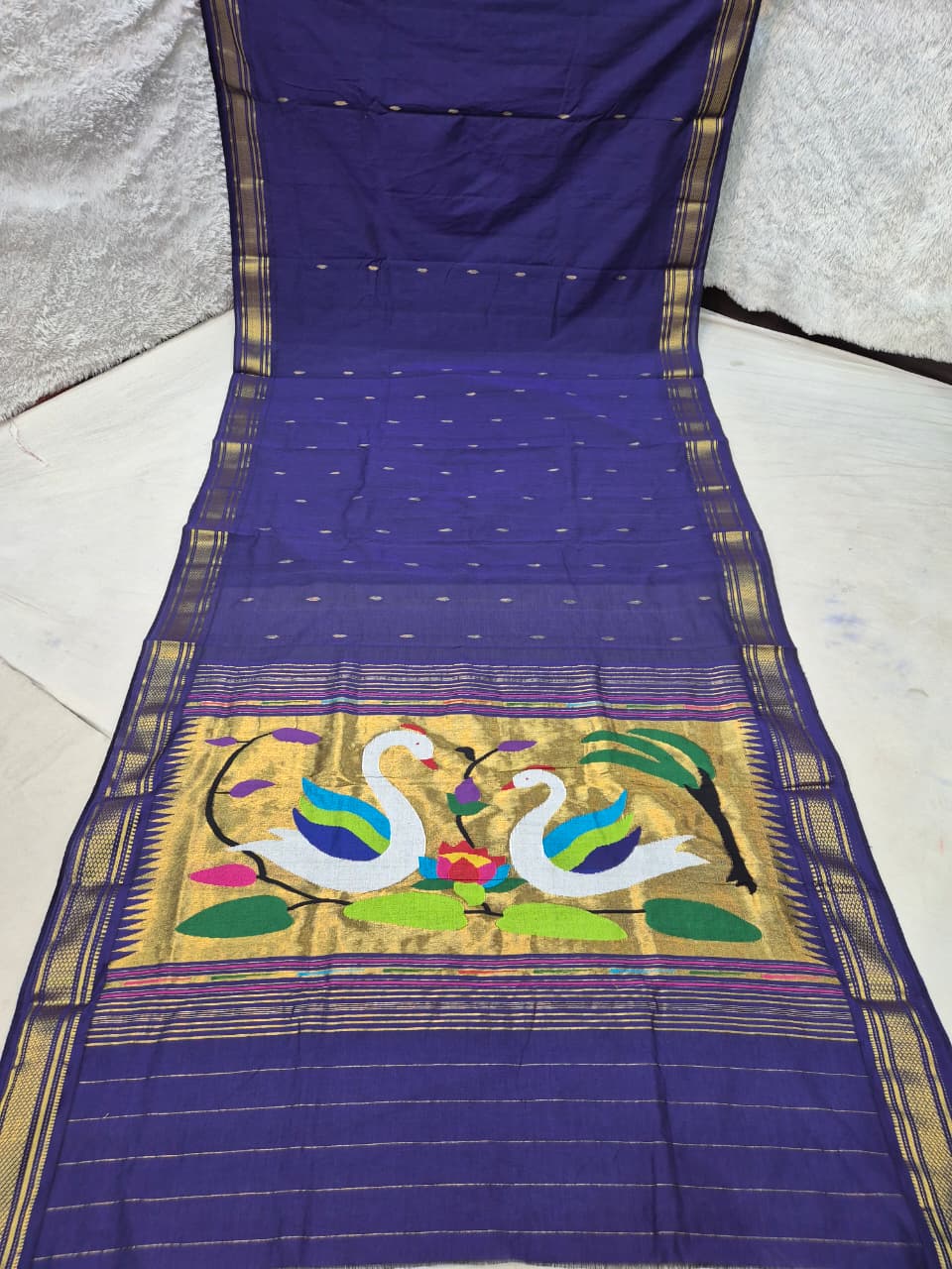 Pure Cotton handwoven paithani saree