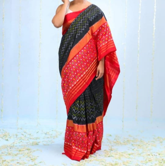 Indujaa | Pochampally Ikkat silk saree