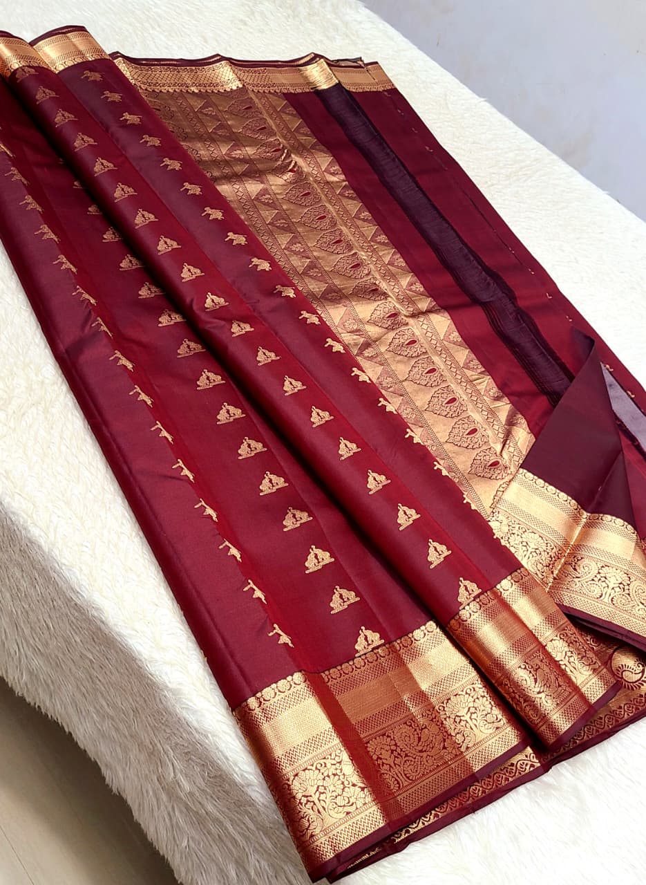 Belasha | 1G zari kanjeevaram saree