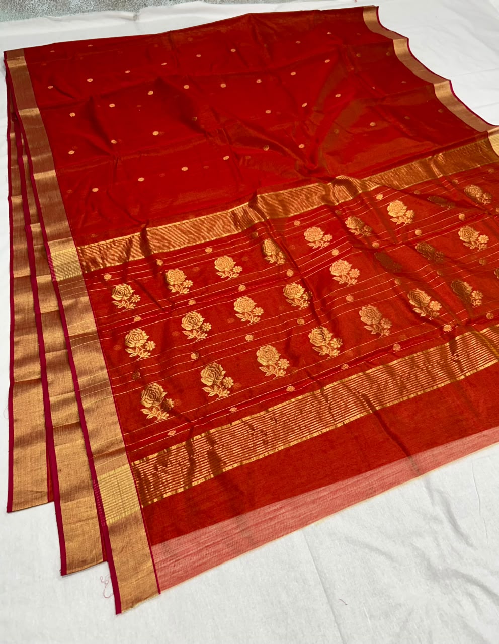Chanderi cotton silk