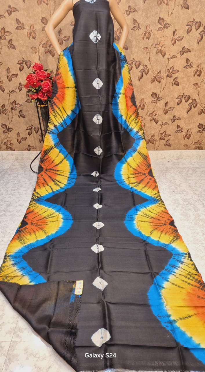 Shigavi | Shibori on Murshidabad Silk