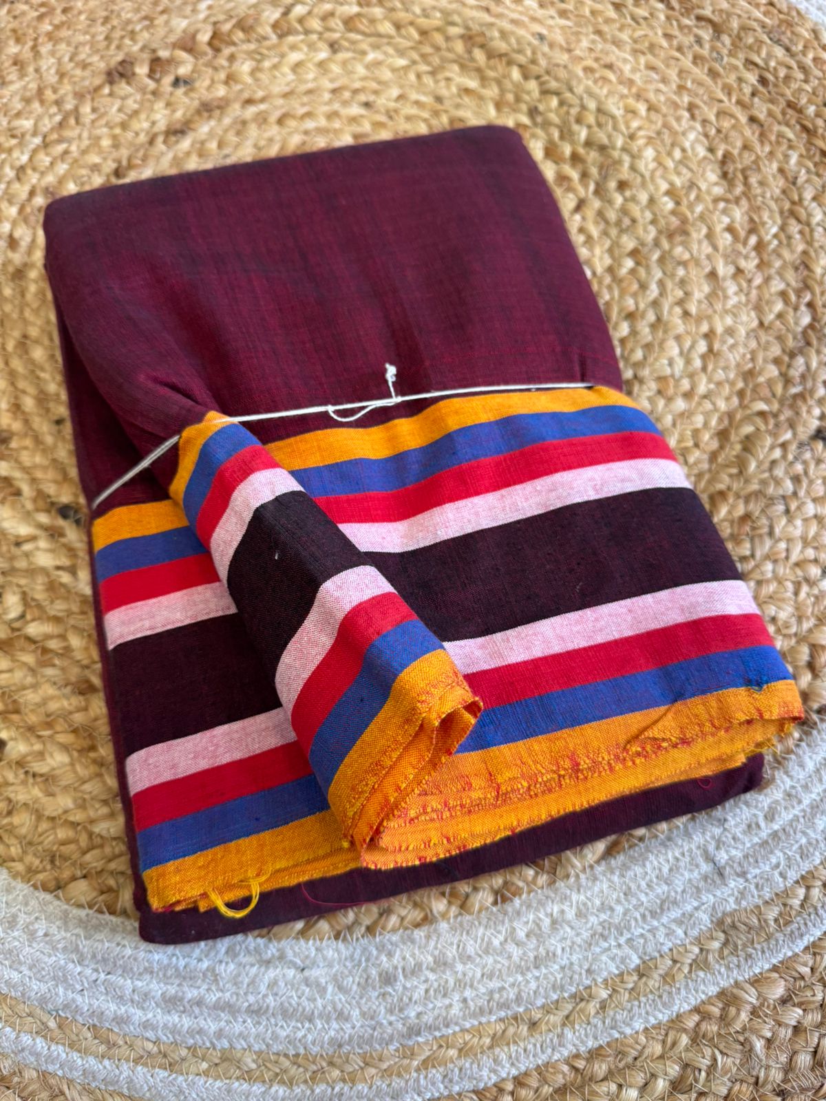 *Patteda anchu with Handloom mark New Designs*
Pure cotton handwoven *patteda aanchu*
saree With Running Blouse same as body