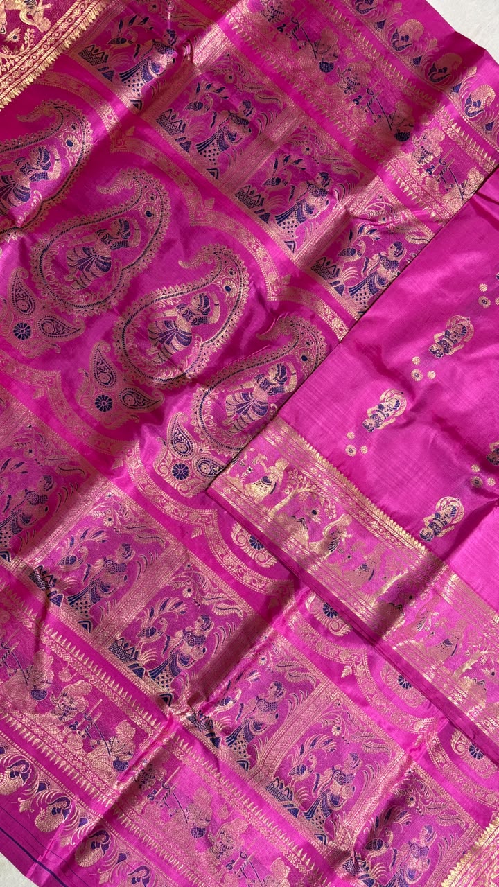 Swarnachari saree.
Material silk with bp.
With silkmark.