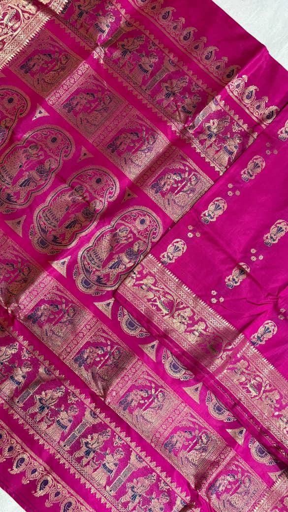 Swarnachari Saree, Silk with blouse piece with silkmark