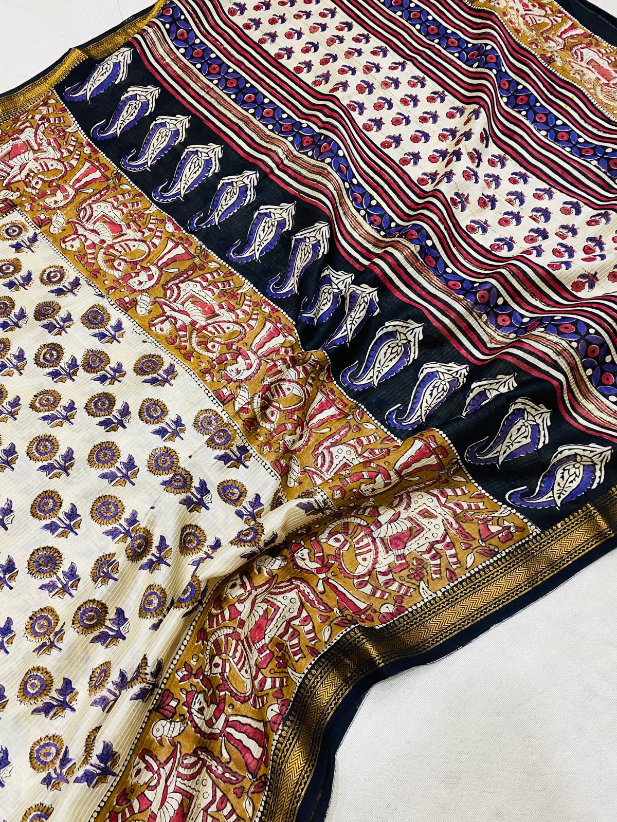 Manali | Block prints on cotton silk