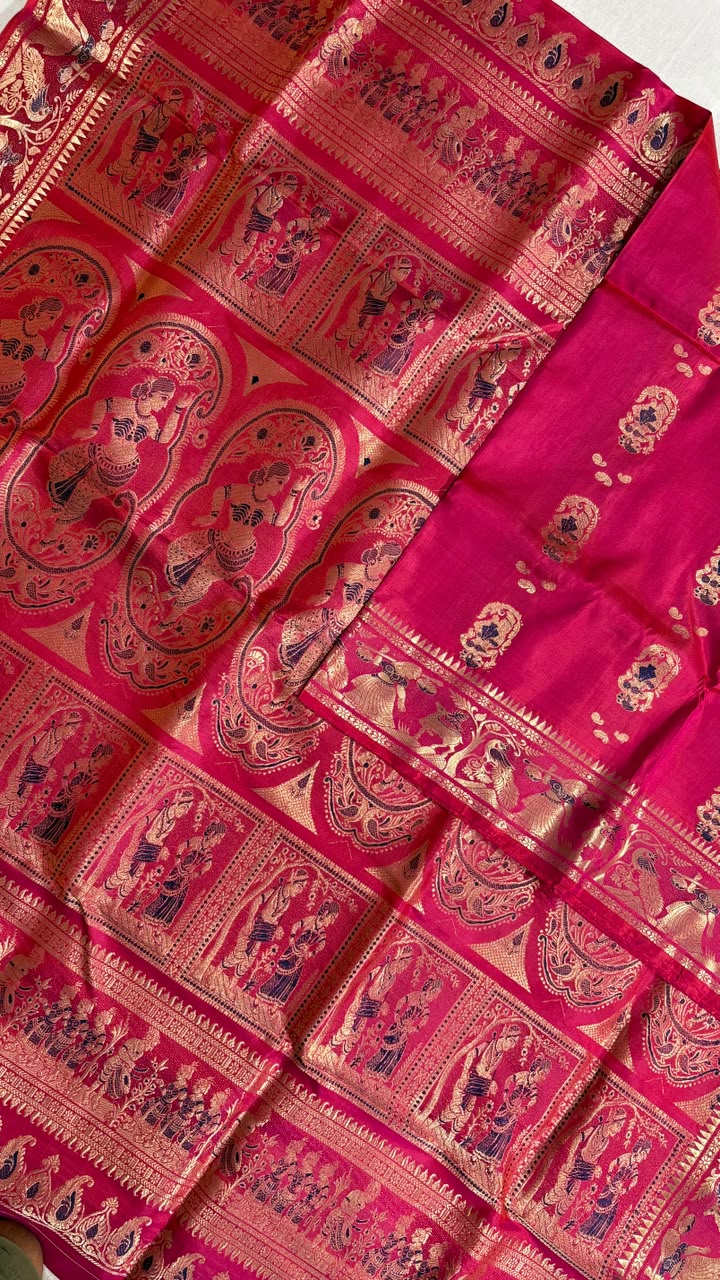 Swarnachari saree.
Material silk with bp.
With silkmark.