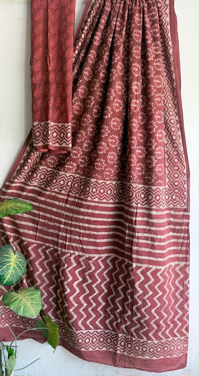 block prints on mul cotton