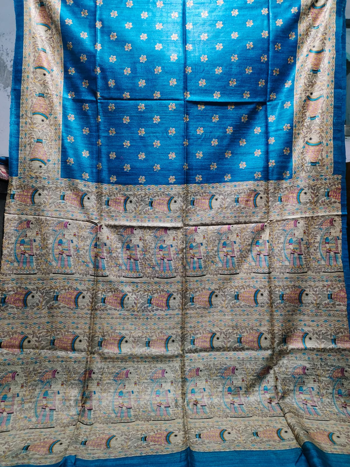 Ananya | Screen prints on tussar silk