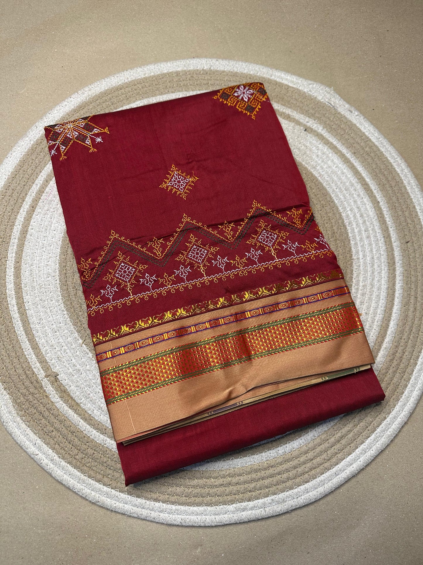 Kashritha | Kasuti Work on Cotton Saree