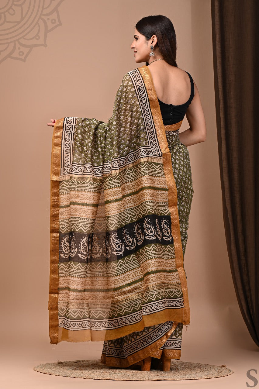 Minakshi | Block prints on cotton silk