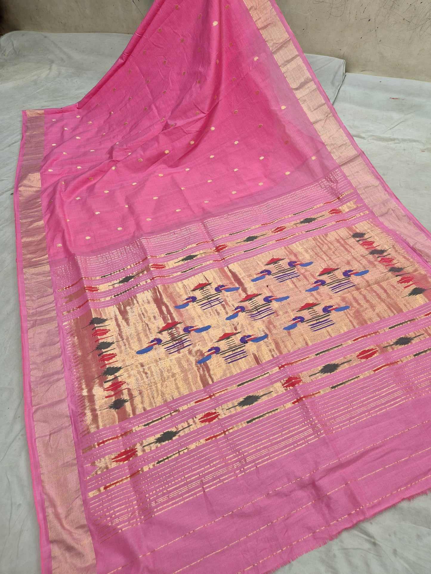 Paiksha | Cotton Handloom Paithani Saree