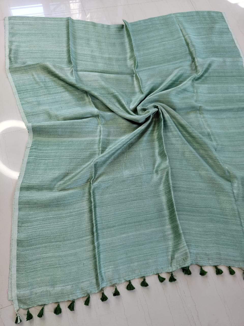 Plain matka silk saree