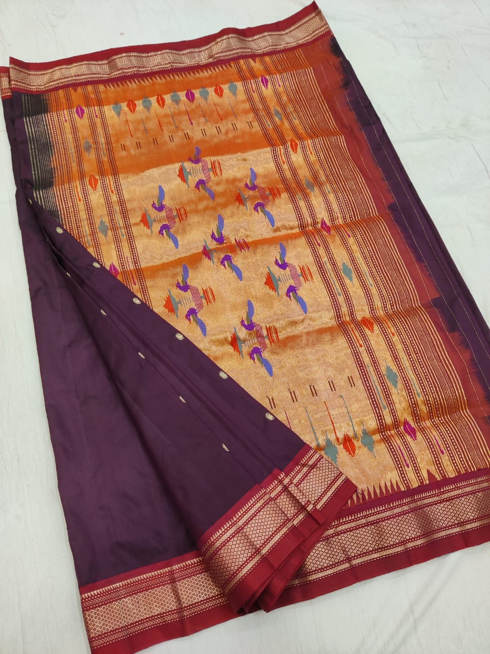 Poytrika | Pure silk handloom Paithani Saree