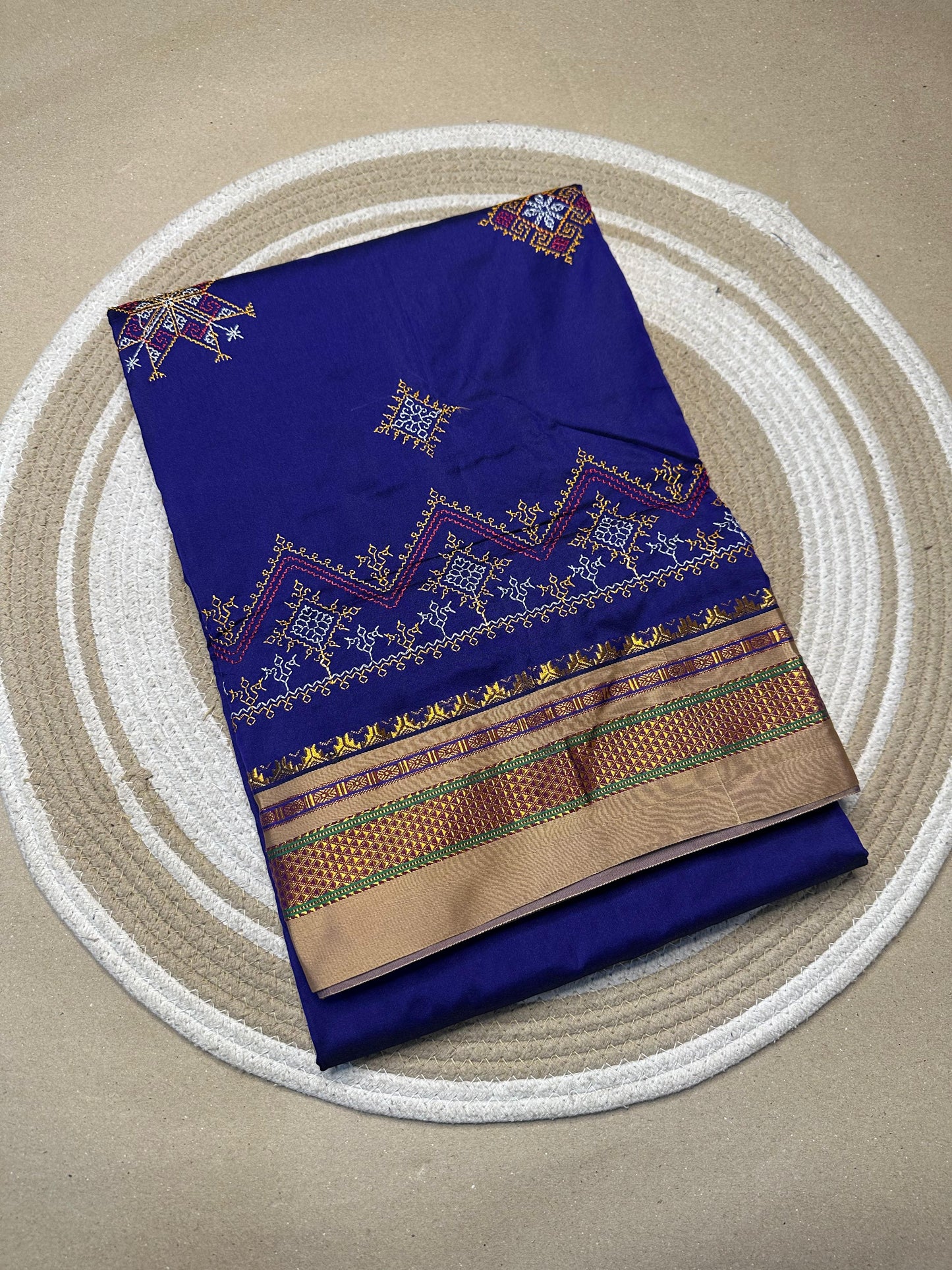 Kasrika | Kasuti Work on Cotton Saree